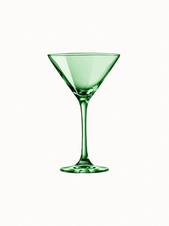 Minimalist zielony kieliszek koktajlowy.png